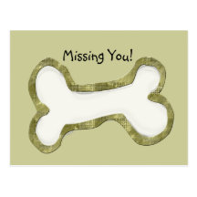 Dog Bone Art Gifts Postcards