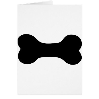 dog bone greeting cards by Tomaniac