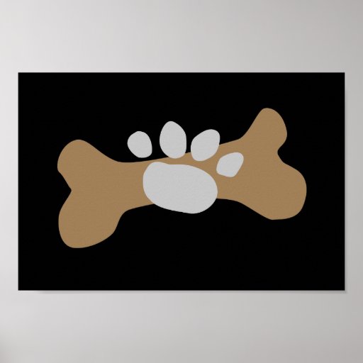 Dog Bone & Paw Print