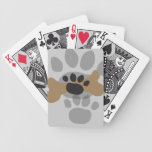 Dog Bone & Paw Print Bicycle Card Decks