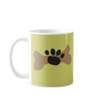 Dog Bone & Paw Print Mugs