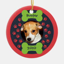 Dog Bone Photo Ornament