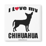 "DOG BREED" - CHIHUAHUA - "I LOVE MY CHIHUAHUA" REFRIGERATOR MAGNET