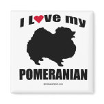 "DOG BREED" - POMERANIAN - "I LOVE MY POMERANIAN" REFRIGERATOR MAGNETS