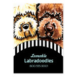 Dog Breeder Labradoodle Black Stripes Business Card