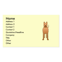 Dog Cartoon. Business Card Templates