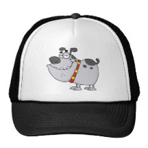 Dog Cartoon Character Mesh Hat