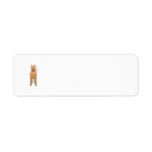 Dog Cartoon. Custom Return Address Label