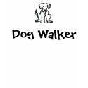 dog cartoon logo, Dog Walker - Customized t-shirts