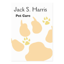 Dog Cat Animals Paw Print Professional Networking Business Cards