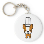Dog Chef Art on Keychain