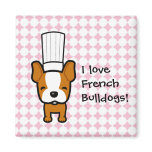 Dog Chef Art Personalized Fridge Magnet