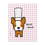 Dog Chef Art Personalized Post Card