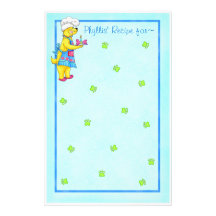 Dog Chef Recipe Stationery