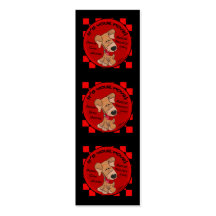 Dog Chequered Board Business Card Template