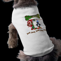 Dog Christmas Sweater Initial T pet clothing