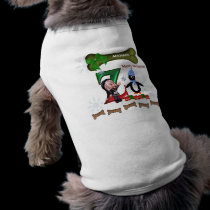 Dog Christmas Sweater Initial Z pet clothing