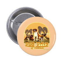 Dog Days of Summer Pinback Buttons