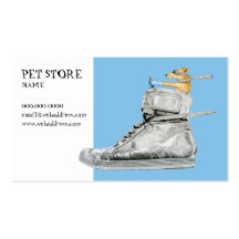 Dog Driving a Shoe Business Card