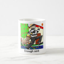 Dog eat Burglar, Enough said. Coffee Mug