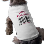 dog for sale barcode dog t-shirt