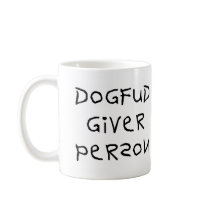Dog Fud Giver Person Mugs