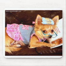 Dog,glasses,rollers-400dpi-calendar copy mousepad
