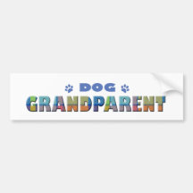 dog grandparent bumper sticker