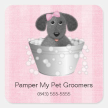 Dog Groomer Business Stickers