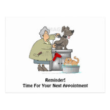 Dog Groomer Next Appointment Postcard