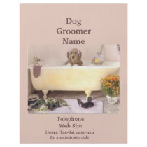 Dog Groomer Pet Products Services Business Flyer