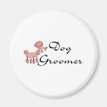 Dog Groomer Refrigerator Magnet