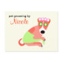 Dog Groomer's Promotional Postcard