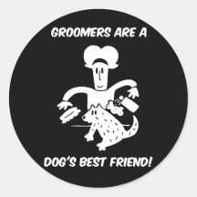 Dog groomers sticker