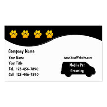 Dog Grooming Business Cards
