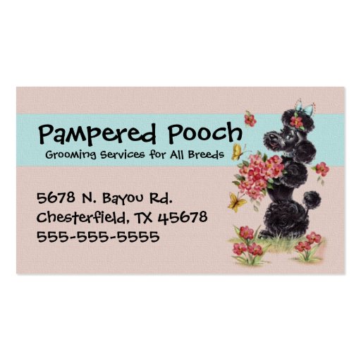 Dog Grooming Services Business Card
