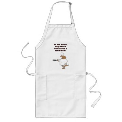 Dog Hair Condiments Aprons by melodyk99