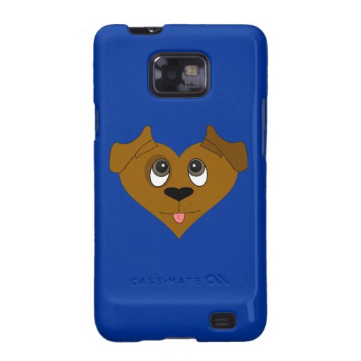 Dog Heart Face Samsung Galaxy SII Case