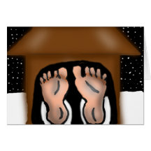 Dog House Santa Card