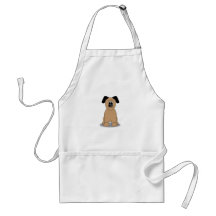 Dog illustration aprons