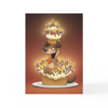 Dog in a Cake Card (Blank Inside)