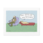 Dog in Therapy Cartoon Post Cards