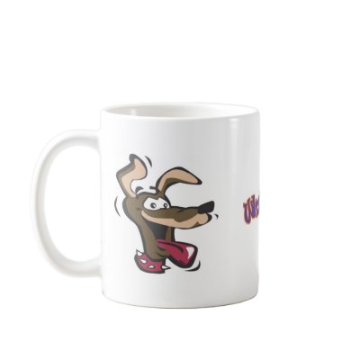 Dog Logo copy, text logo copy Mugs by queennefri