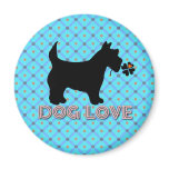 Dog Love Design Magnet
