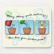 Dog Lover Garden Mouse Pads