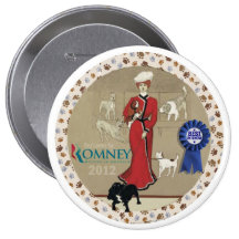 Dog Lovers for Romney Pinback Button