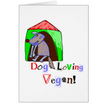 Dog Loving Vegan Greeting Cards