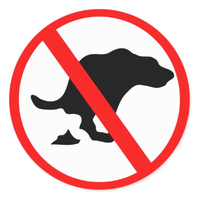 DOG NO  POOP ROAD SIGN by Sofia_Youshi