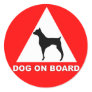 DOG ON BOARD STICKER