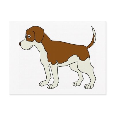 Dog Outline Post Card by White_Wedding